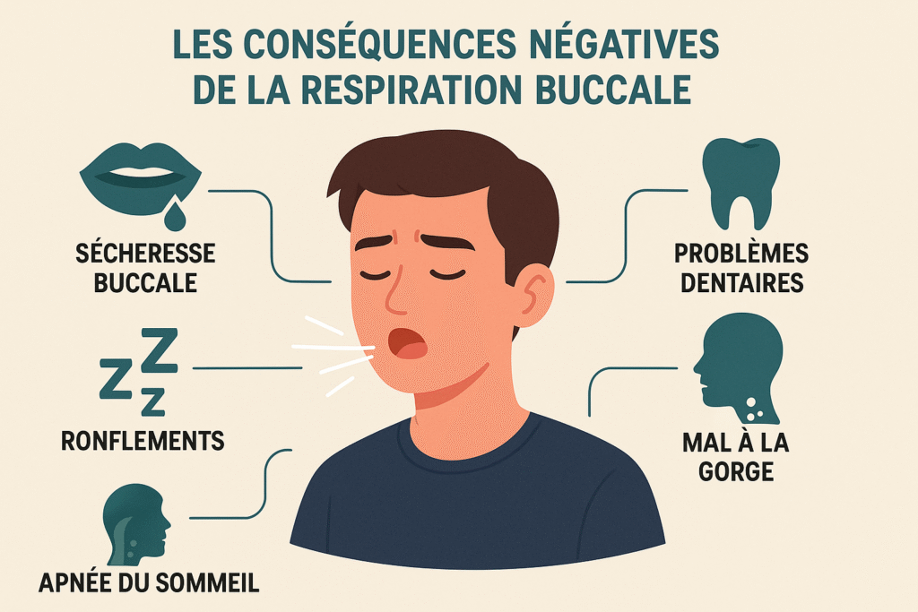 les conséquences négatives de la respiration buccale sur la santé